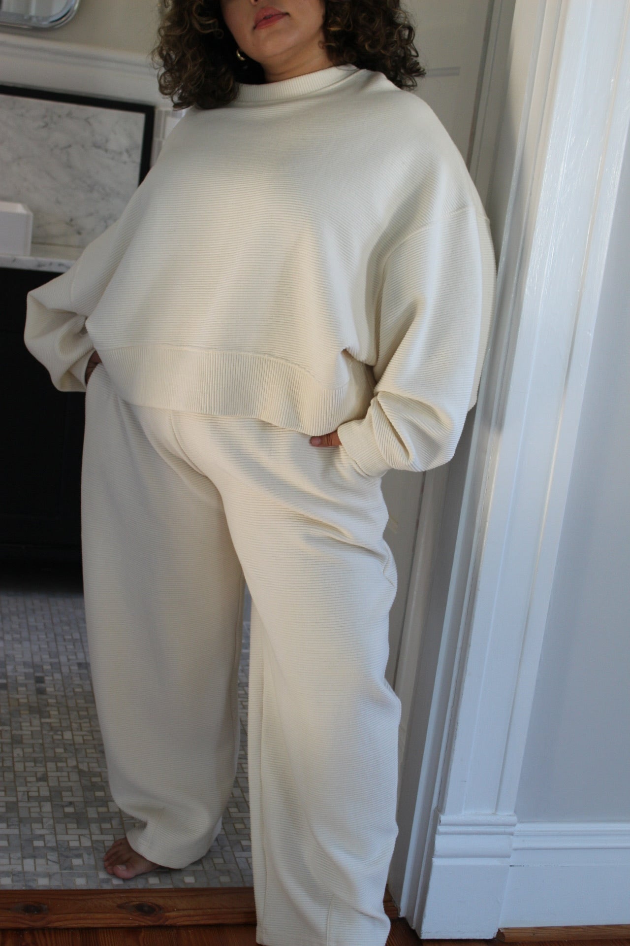 Camden Rippled Cotton Curve Pant