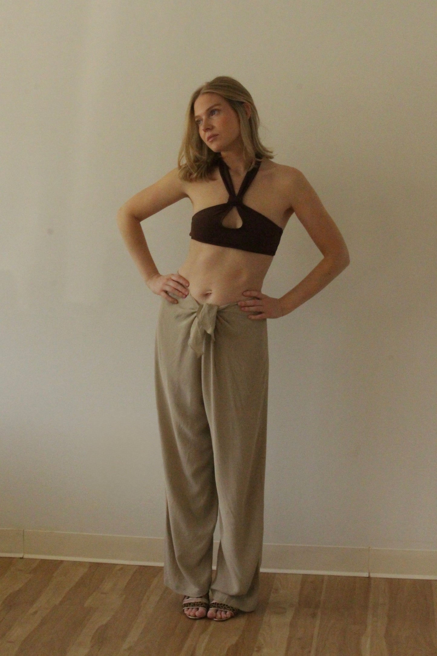 Vintage Emanuel Ungaro Sheer Tie Pant