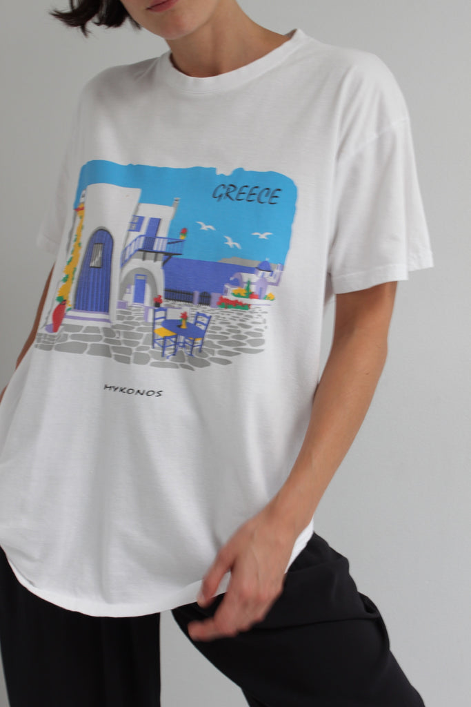 Mykonos Greece Vintage Souvenir Shirt - TeeUni