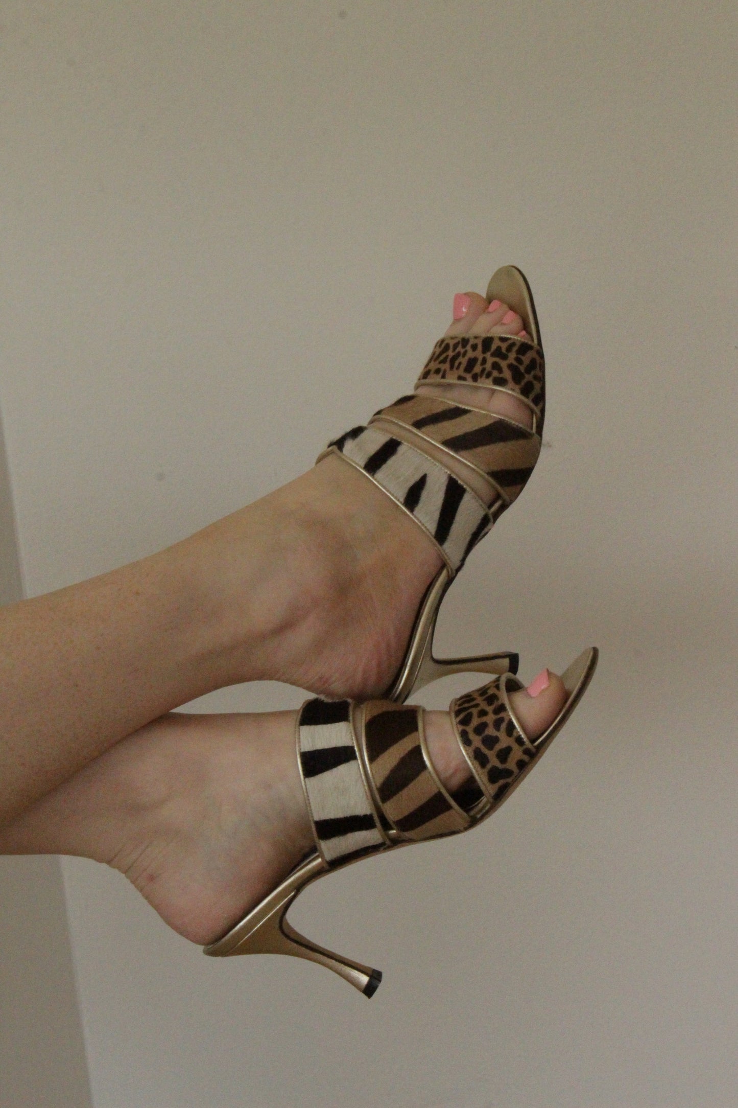 Amazing Manolo Blahnik Multi-Strap Heel