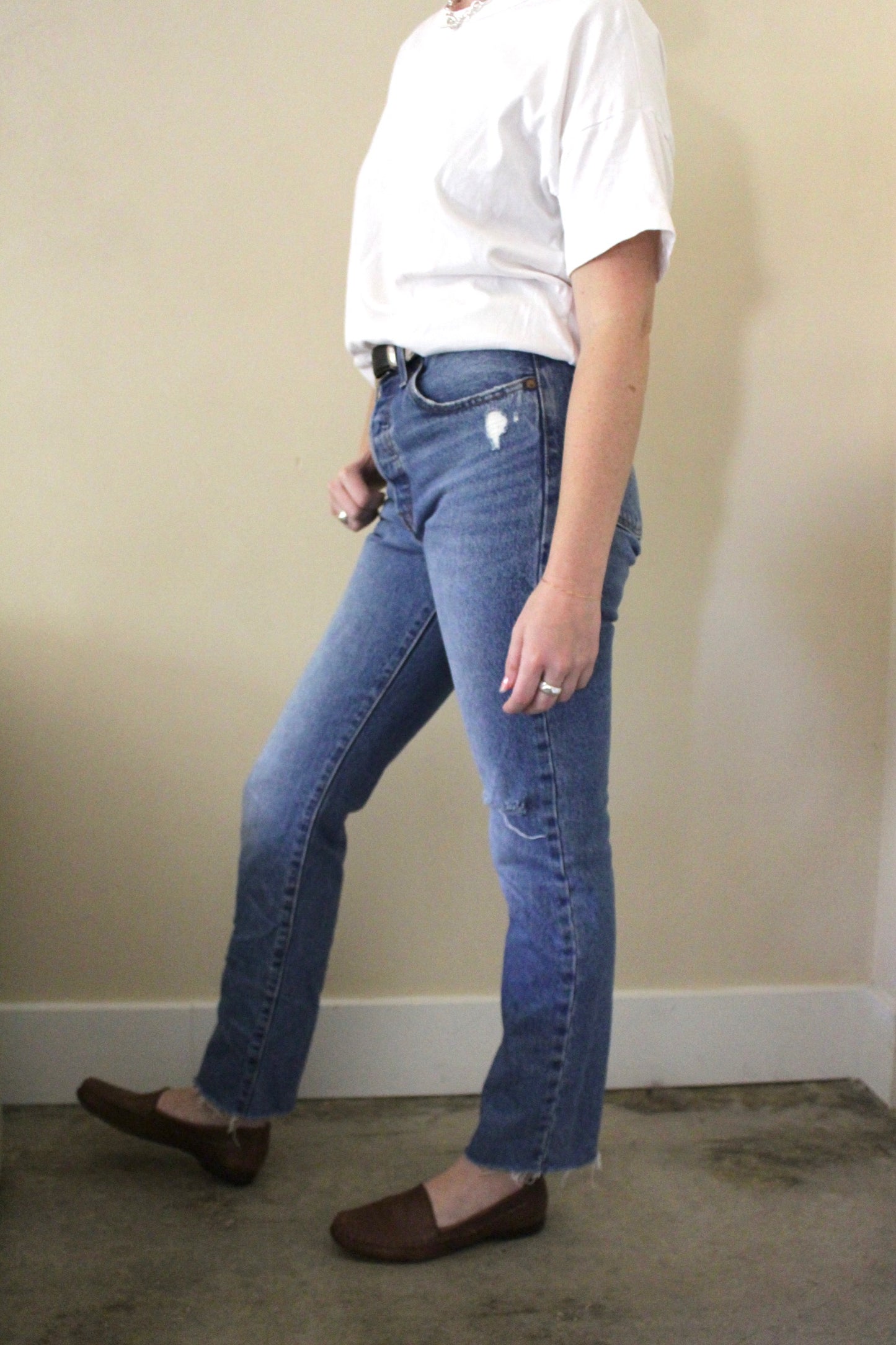 Favorite Distressed 501 Levi's