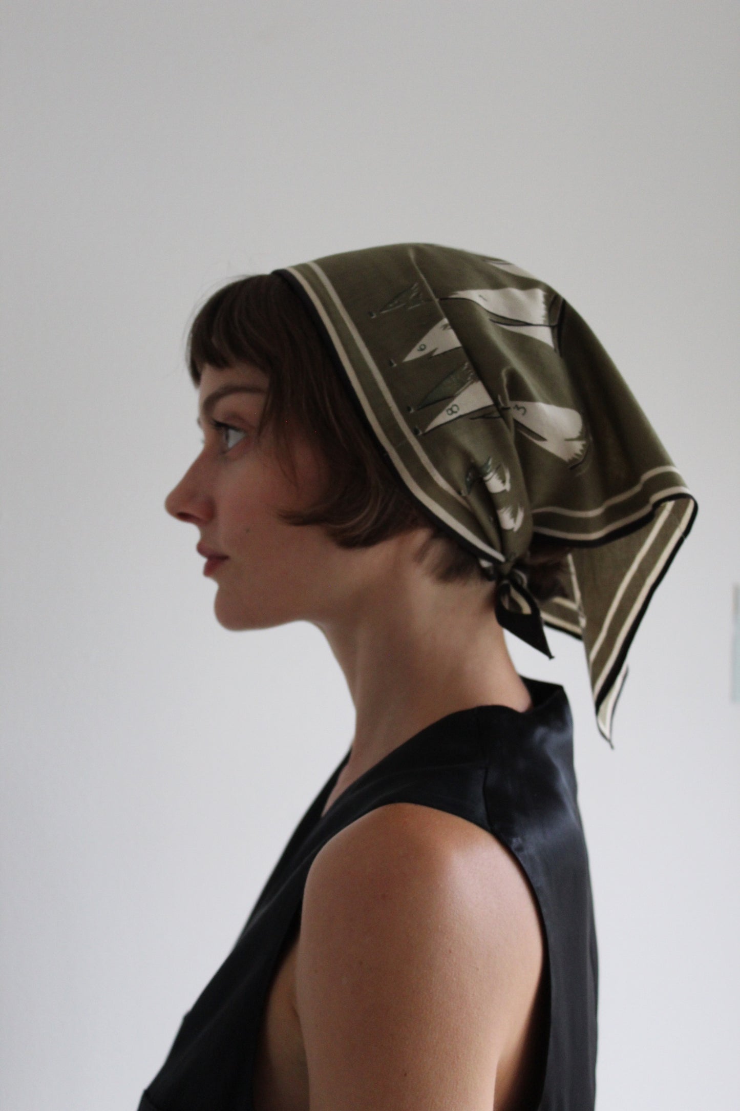 Vintage Sailboat Illustrated Headband Scarf