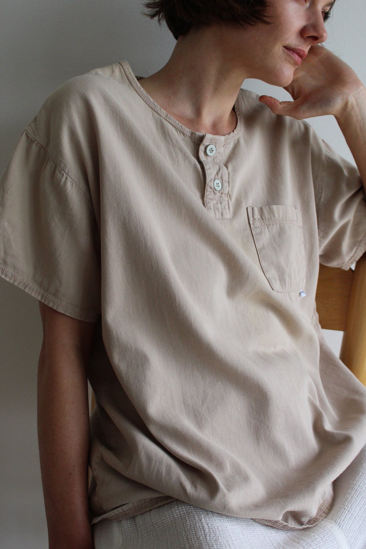 Vintage Guess Paper-Thin Cotton Twill Pocket Tee