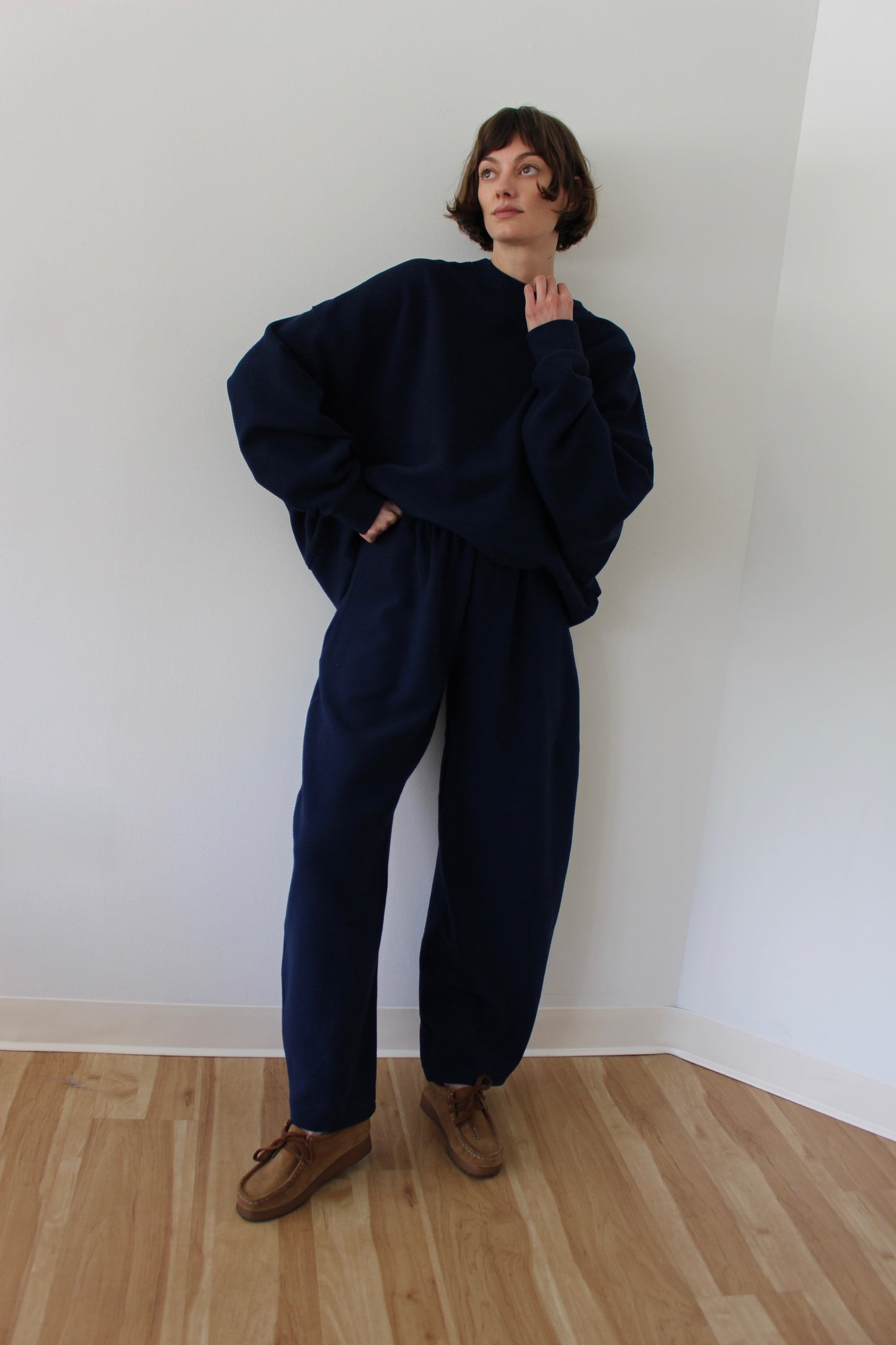 Camden Rippled Cotton Curve Pant