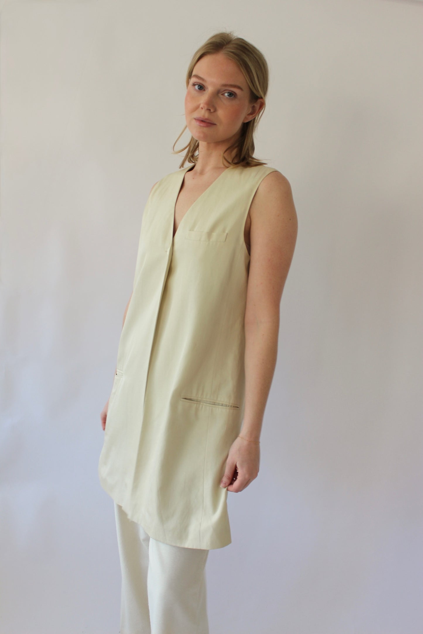 Vintage DKNY Silk Tunic Vest