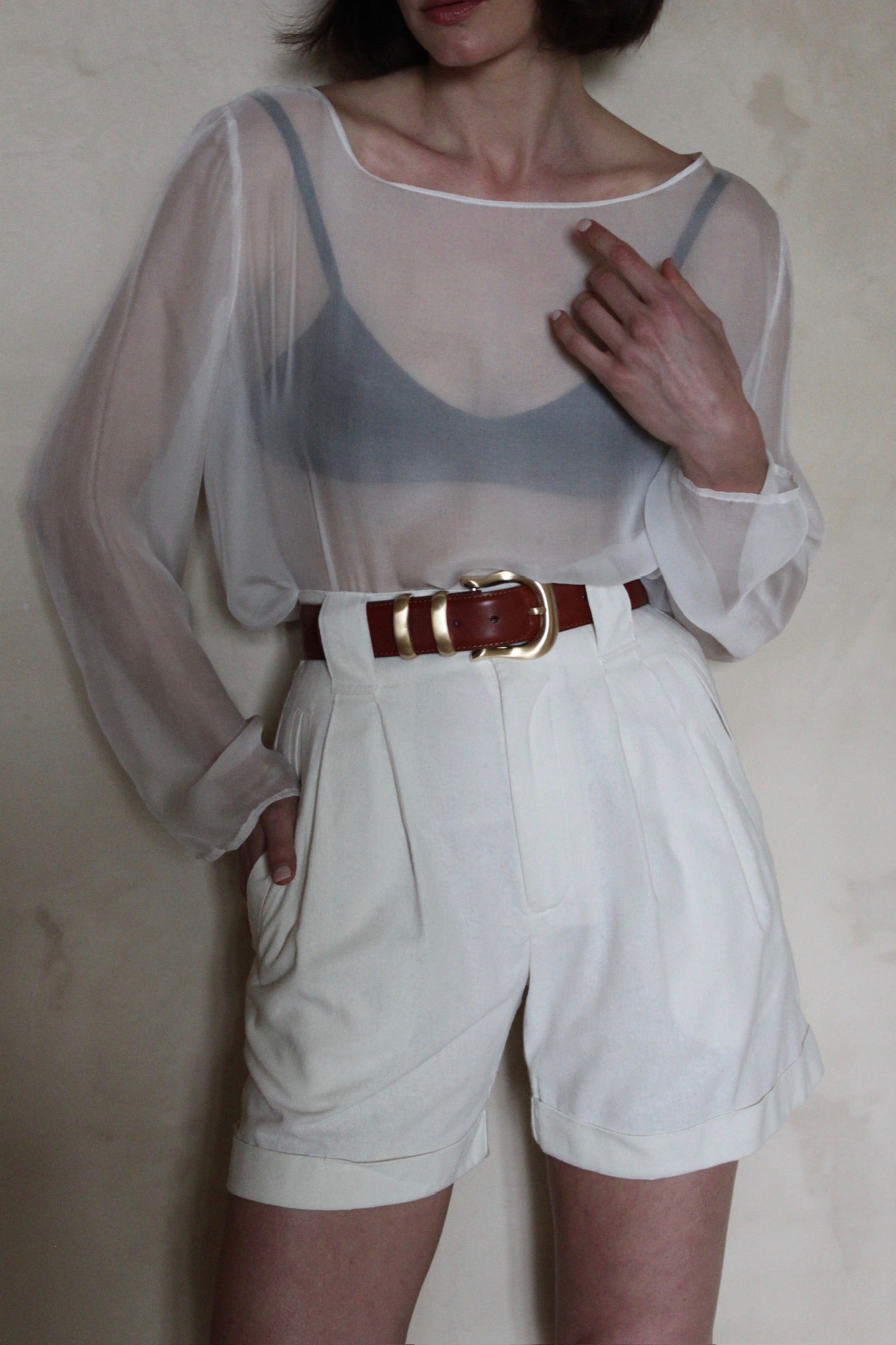 Esme Sheer Silk Blouse – NA NIN