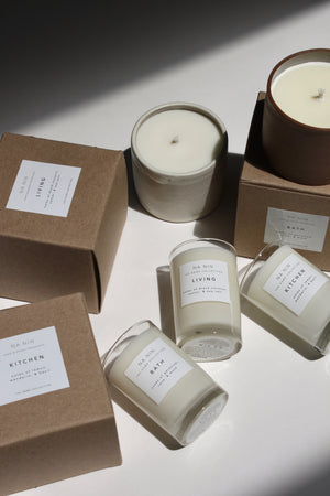 Bath Candle / Available in White & Terracotta