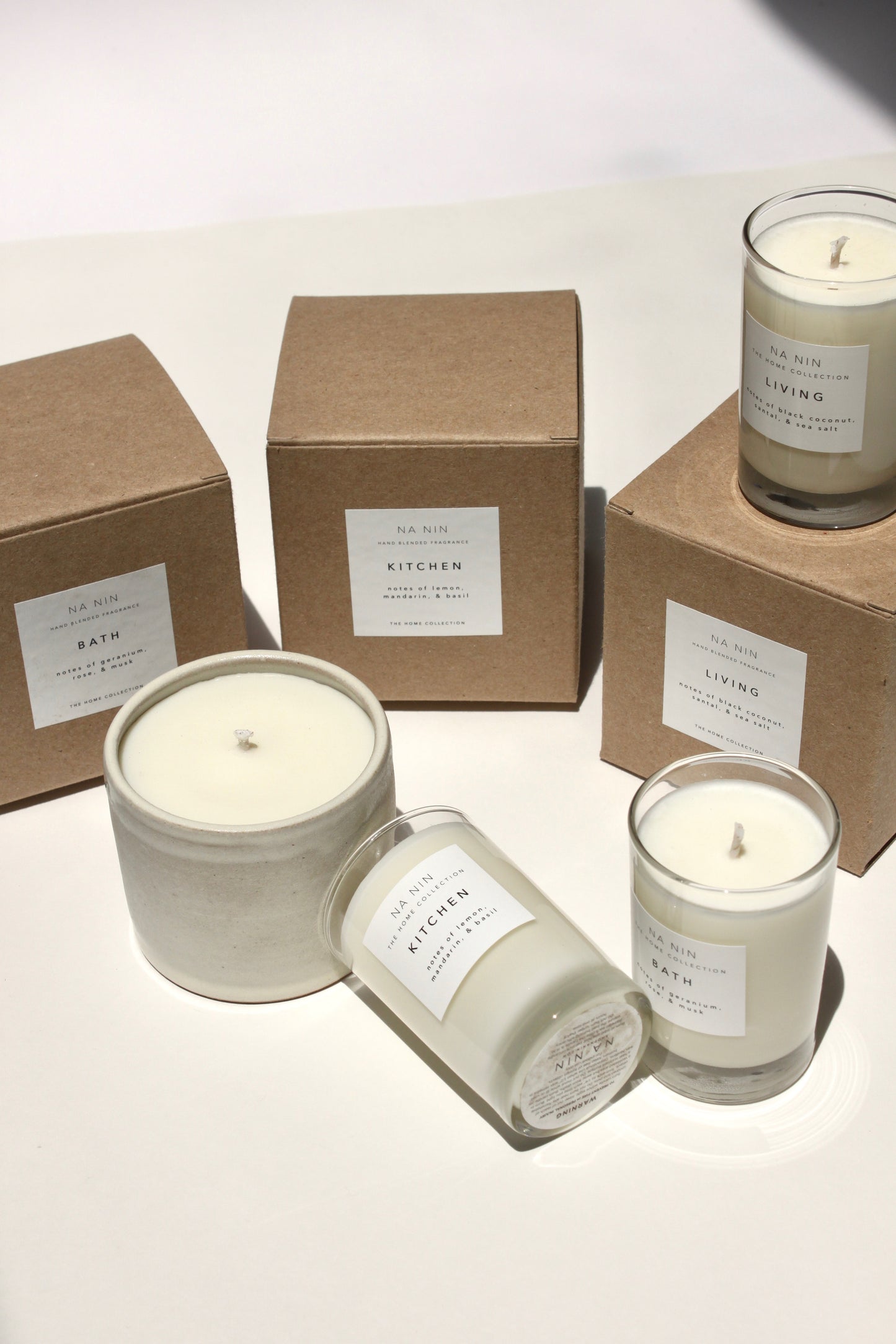 Bath Candle / Available in White & Terracotta