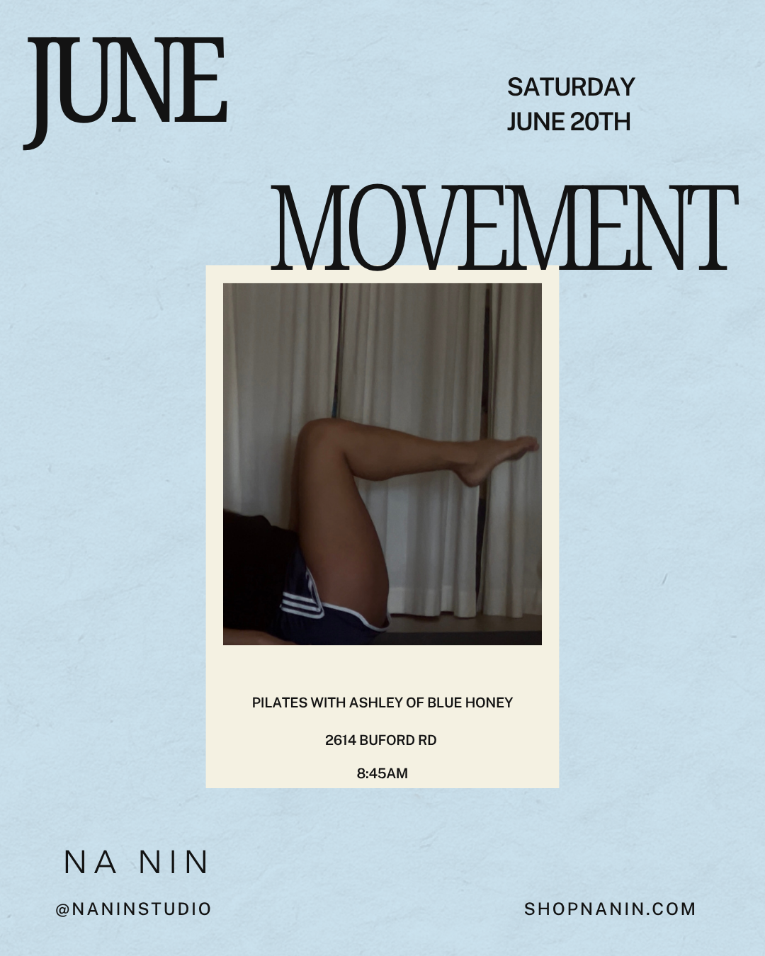 Monthly Movement With Blue Honey Pilates