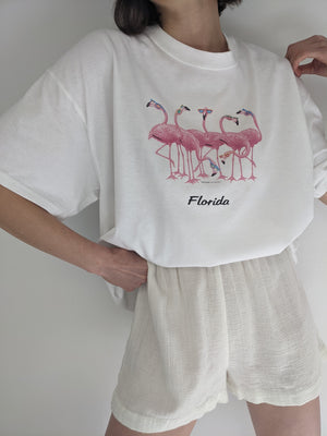 Vintage Florida Flamingo Souvenir T-Shirt