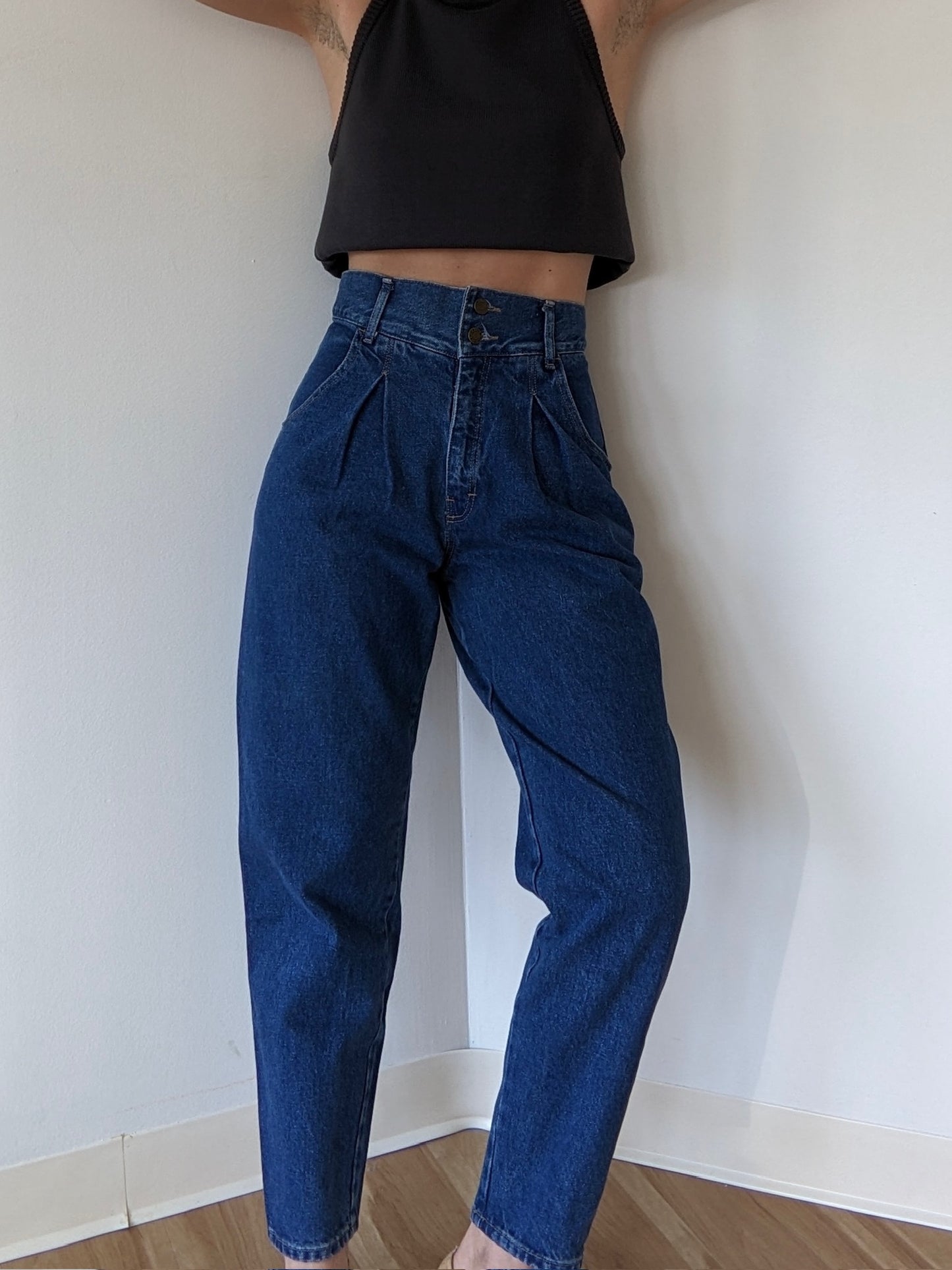 Rare Vintage Calvin Klein Pleated Denim