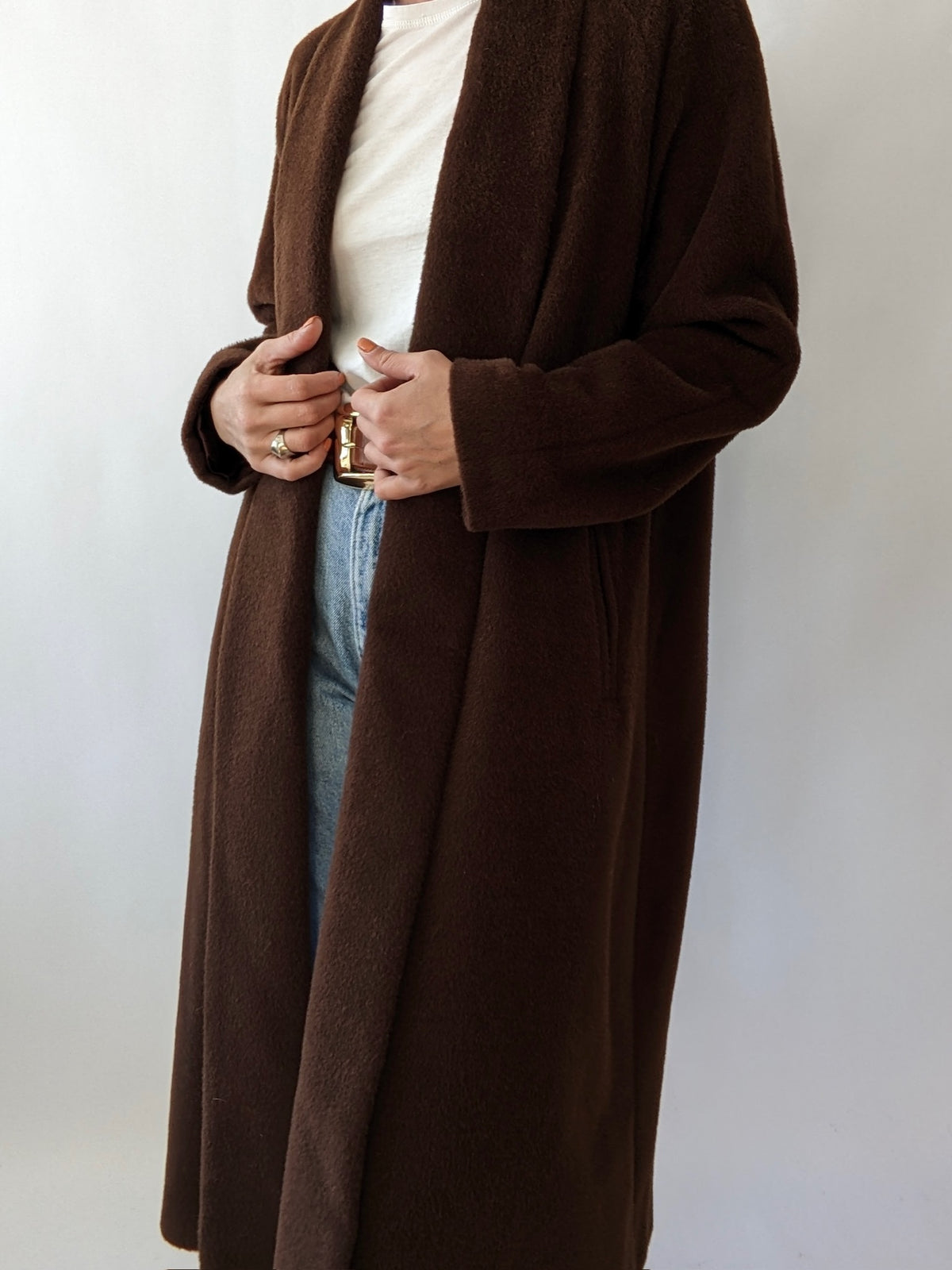 Gorgeous Vintage Walnut Baby Alpaca Coat