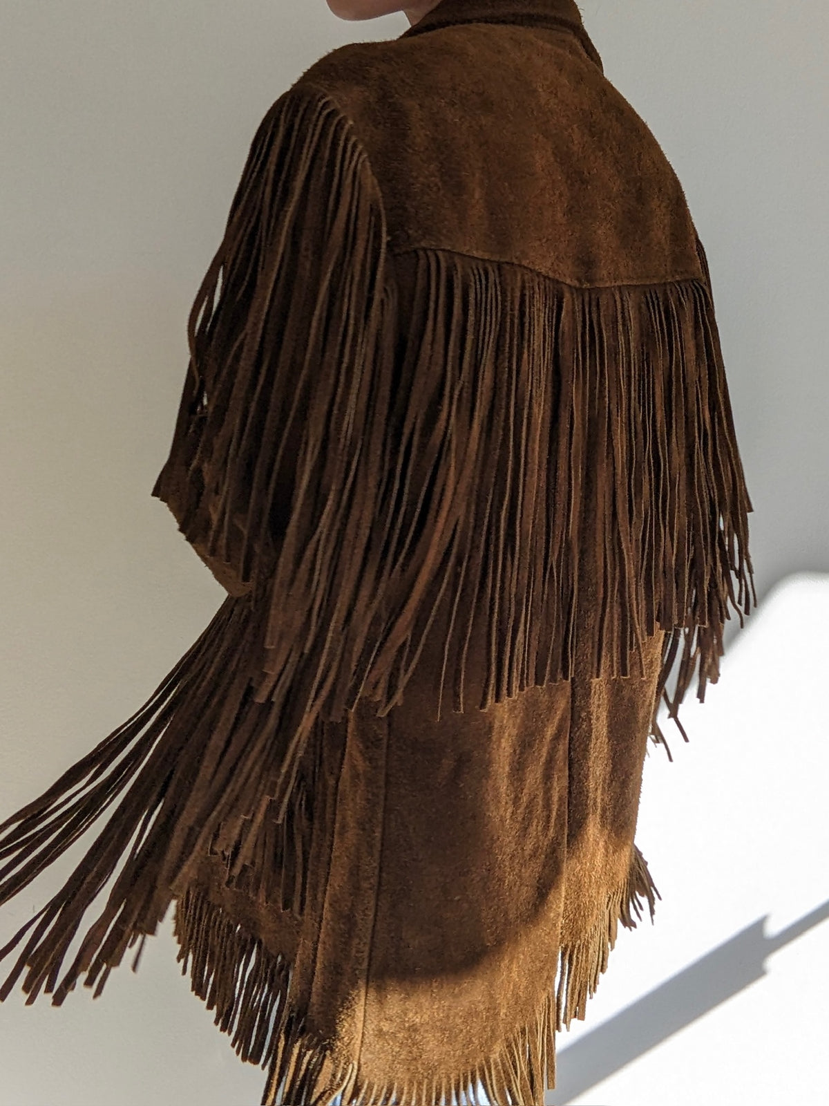 Vintage 1960s Fringe Suede Jacket