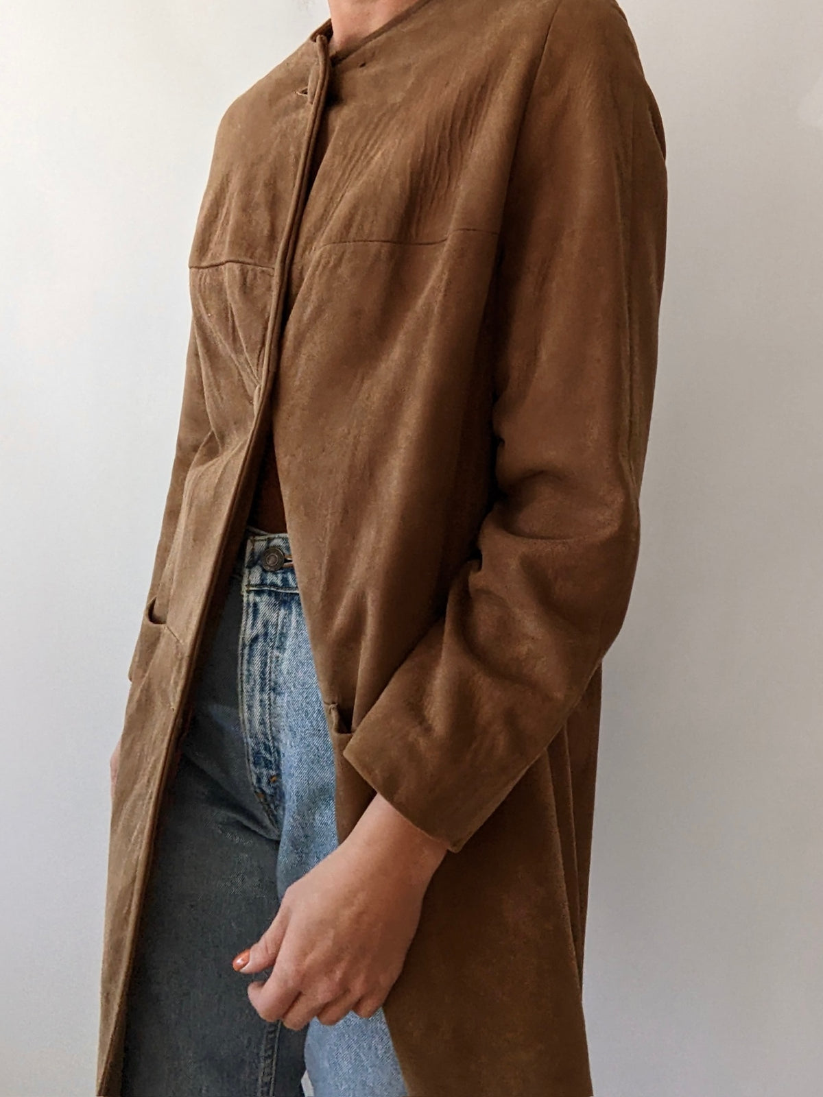 Amazing Vintage Clove Suede Coat