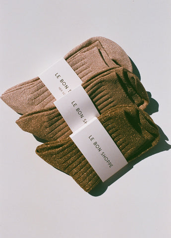 Le Bon Shoppe Sparkle Socks / Available in Multiple Colors