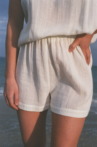 Na Nin Chloe Waffled Cotton Shorts / Available in Multiple Colors