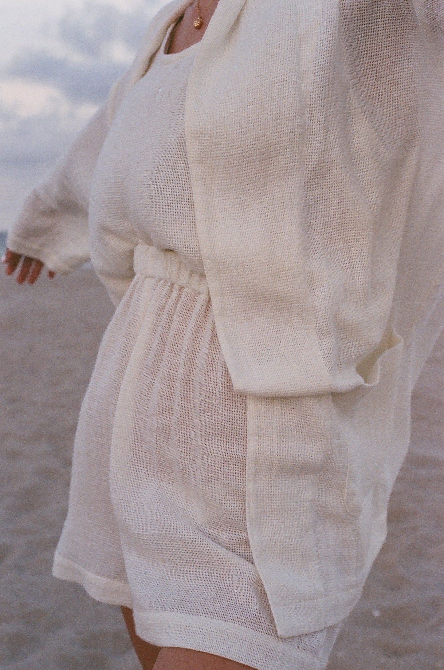 Charlie Waffled Cotton Blazer