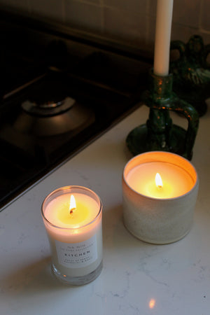Kitchen Candle / Available in White & Terracotta