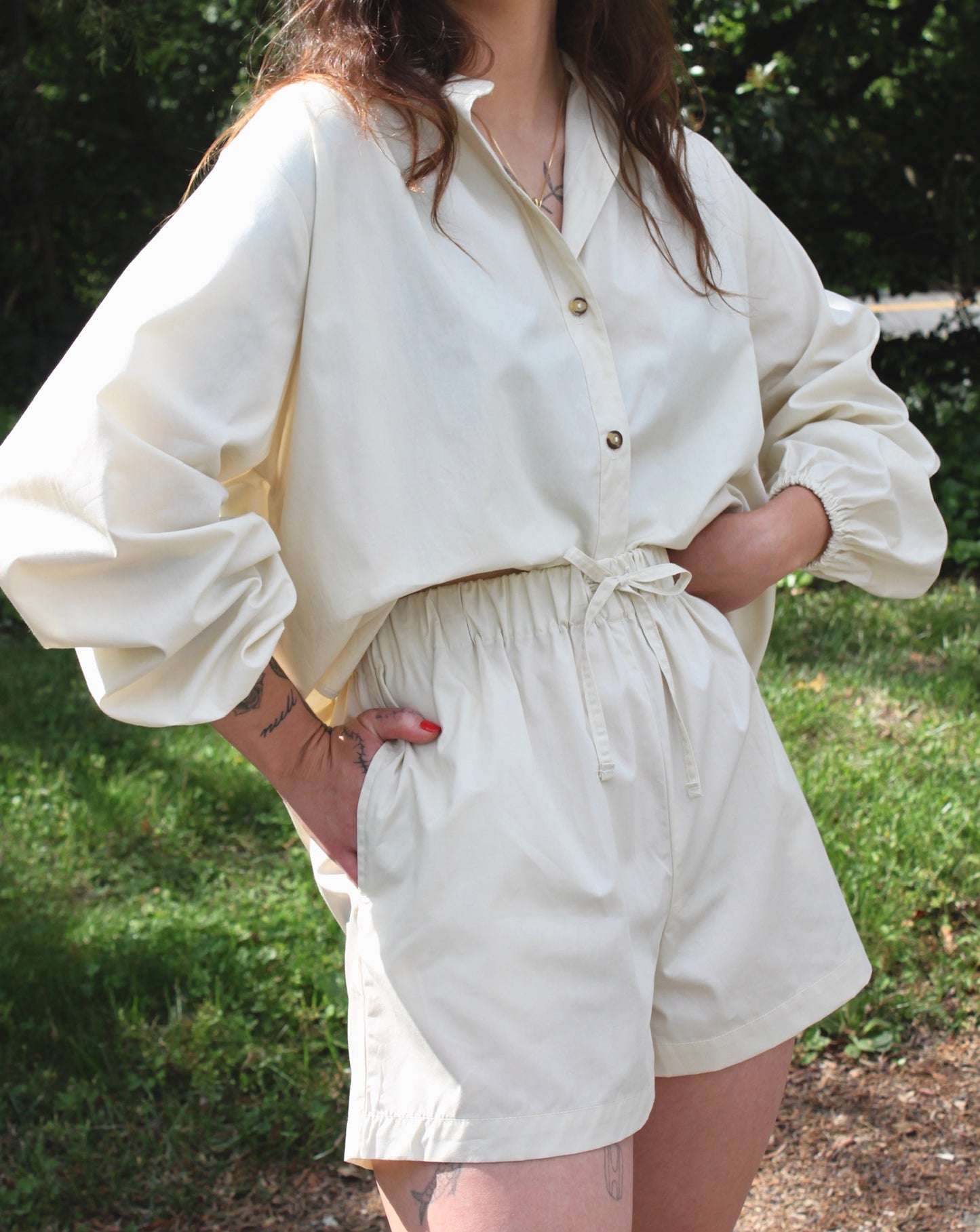 Retiring Samantha Cotton Poplin Short