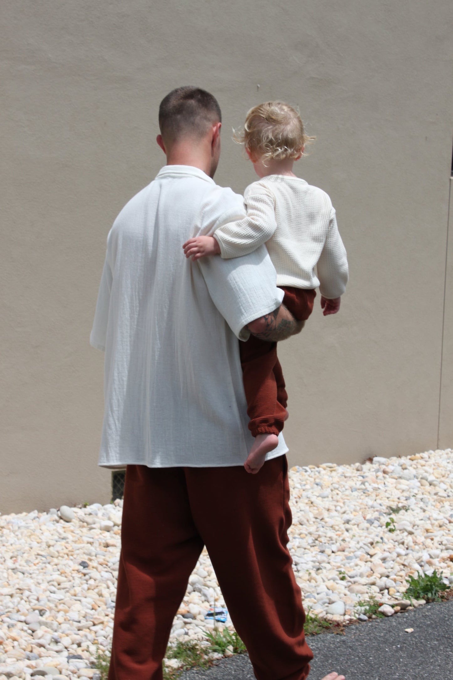 Mini Franklin Rippled Cotton Sweatpants