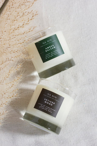 Vetiver Wood Candle / Available in 5oz & 8oz