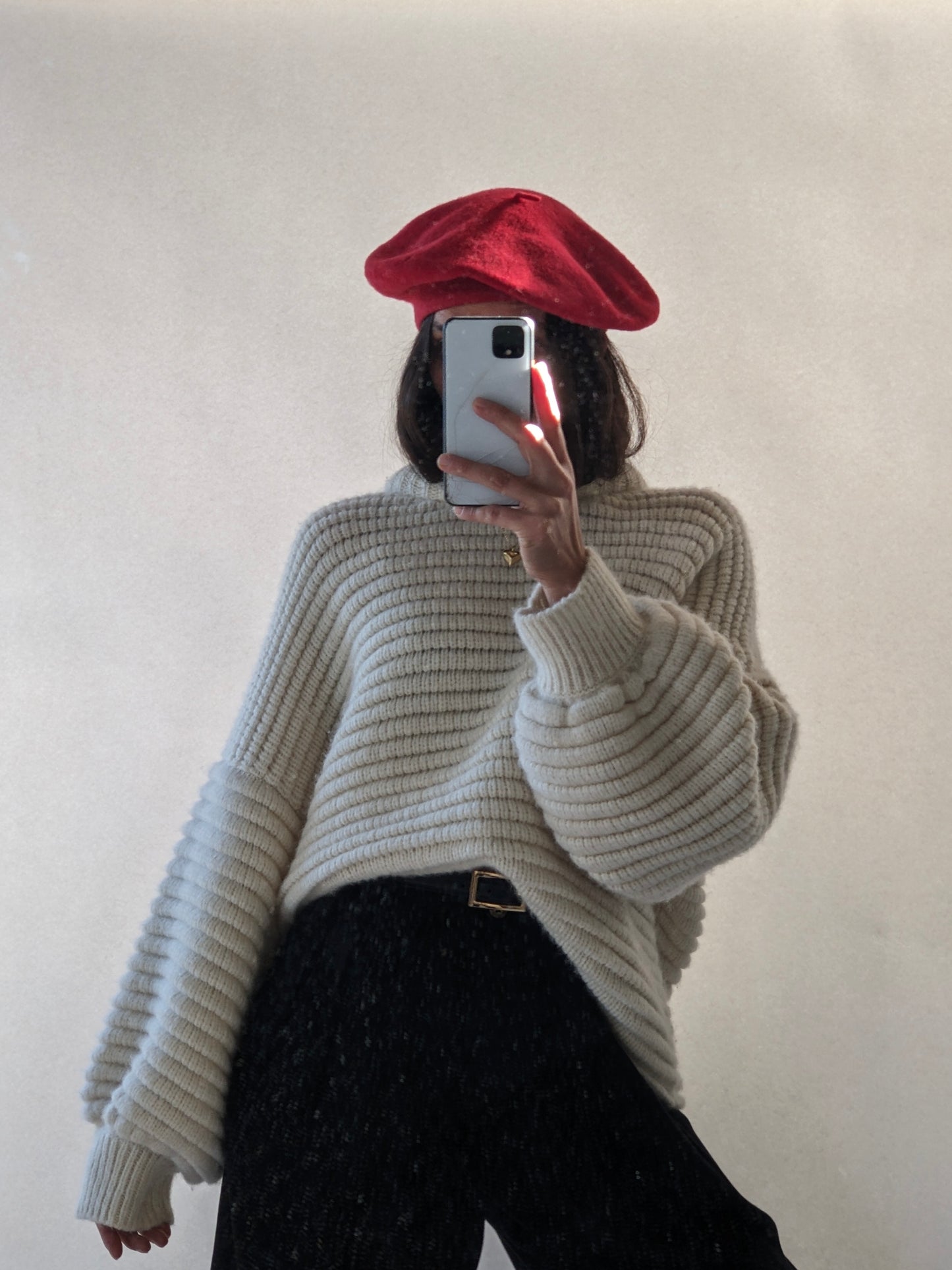 Vintage Cherry Wool Beret