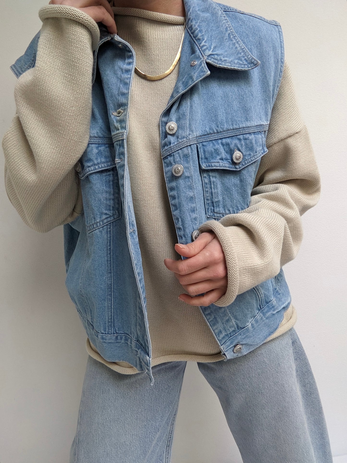 Vintage Blue Denim Vest