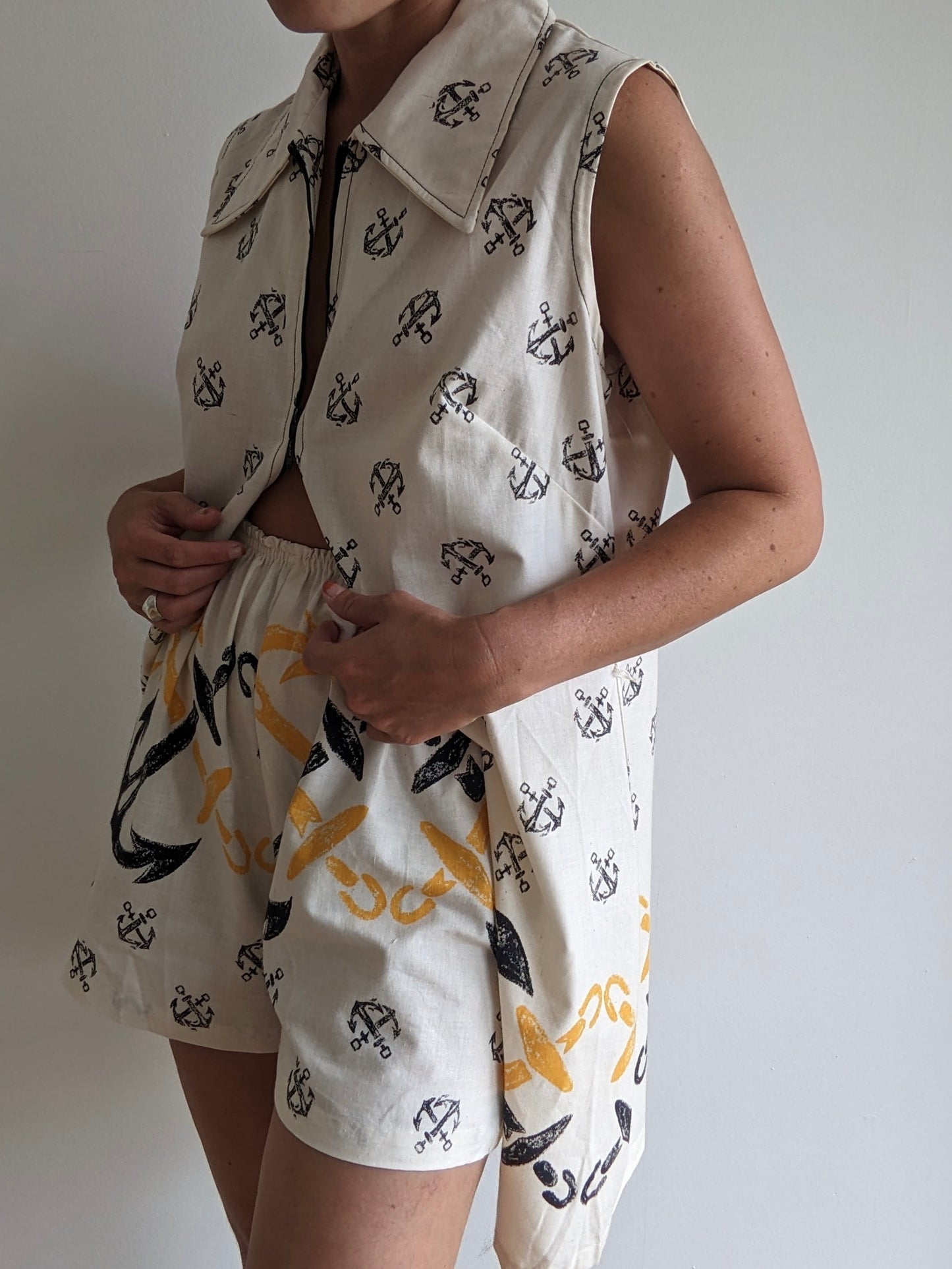 Amazing Vintage Anchor Duster & Short Set