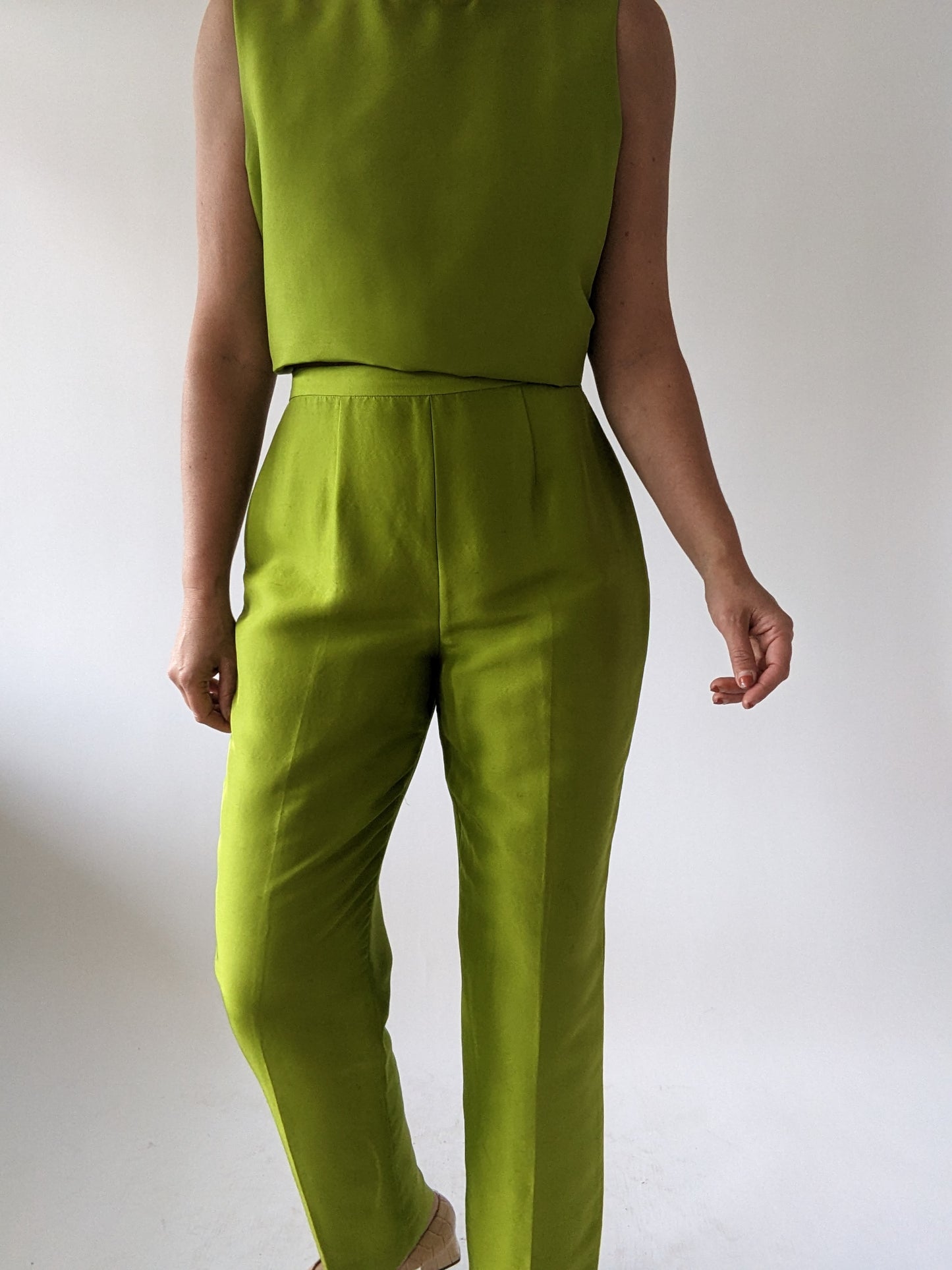 Striking Vintage Pandan Silk 3-Piece Set