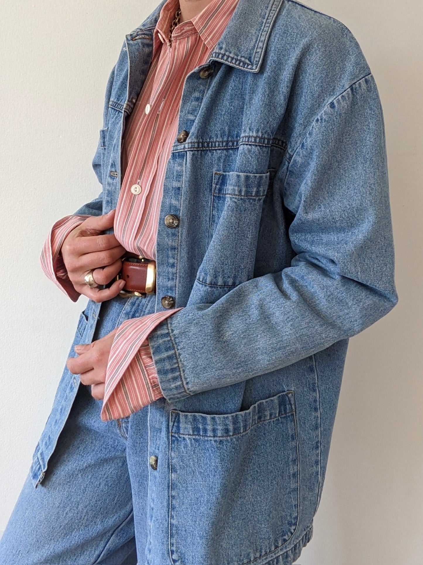 Vintage Denim Chore Coat