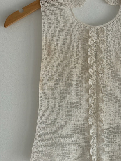 Antique Hand-Crocheted Bib Collar
