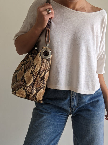 Favorite Vintage Printed Snakeskin Leather Bag