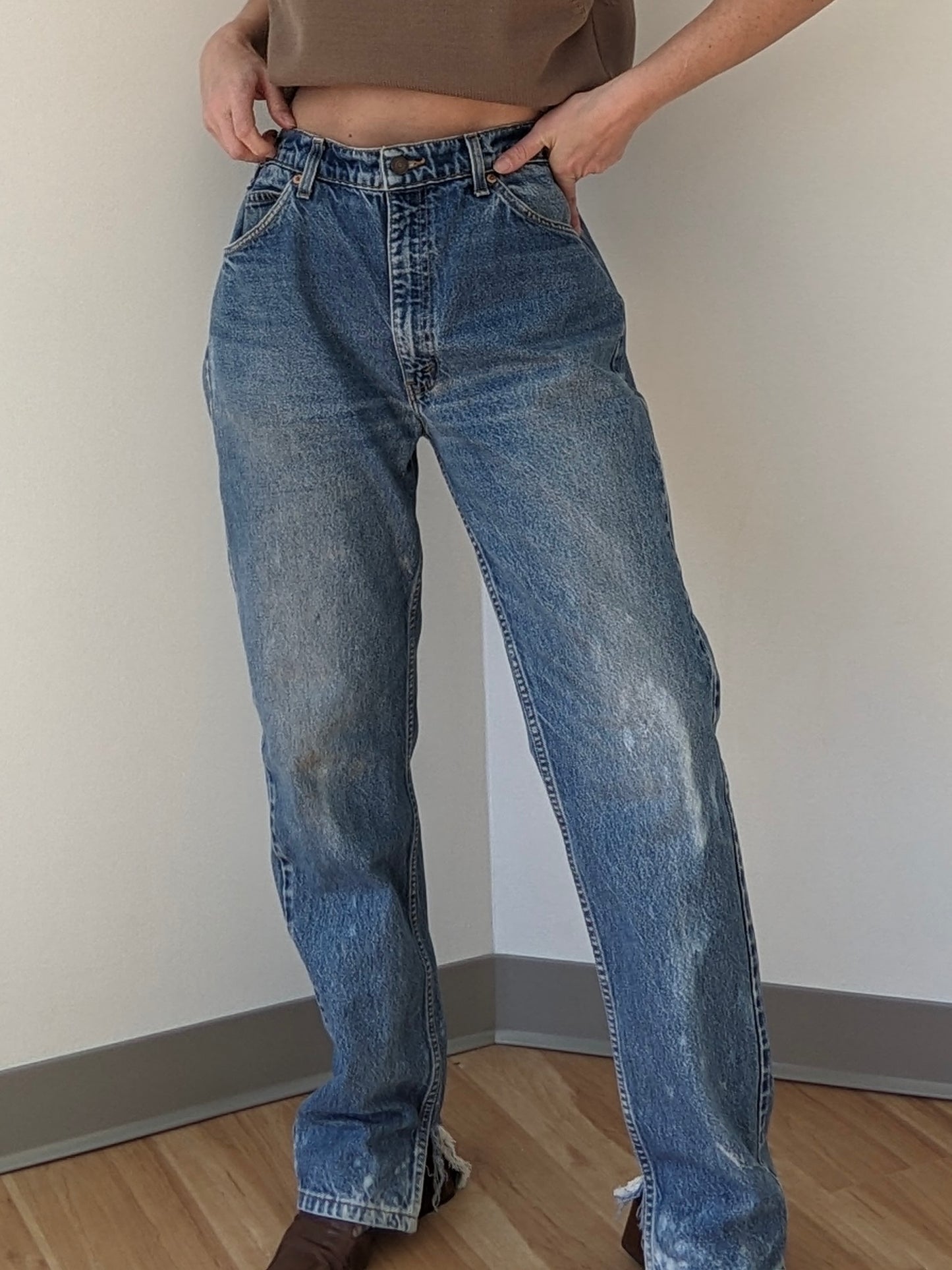 Vintage Levi's 505 Orange Tab Denim