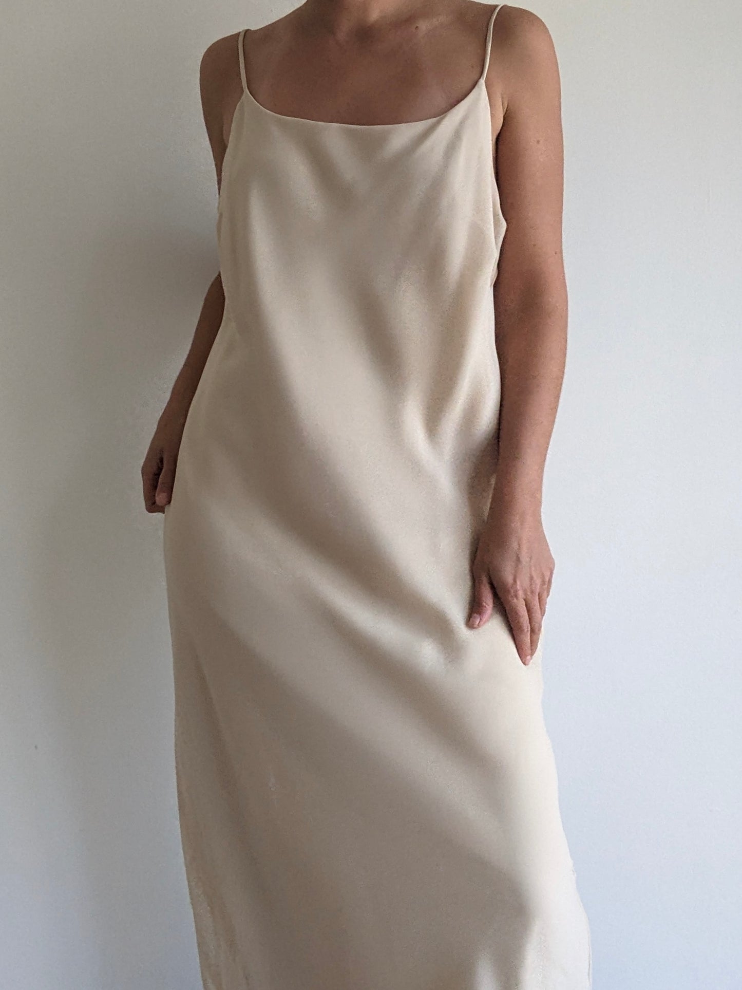 Vintage Sand Slip Dress