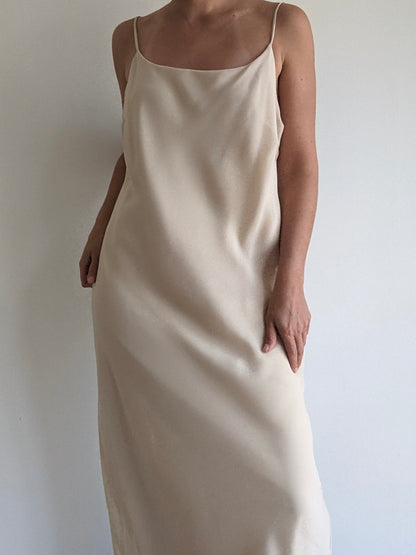 Vintage Sand Slip Dress