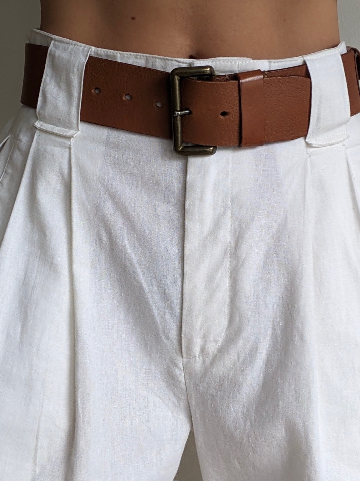 Amazing Vintage Snap Pocket Leather Belt