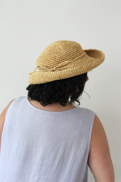 Vintage Woven Straw Sun Hat