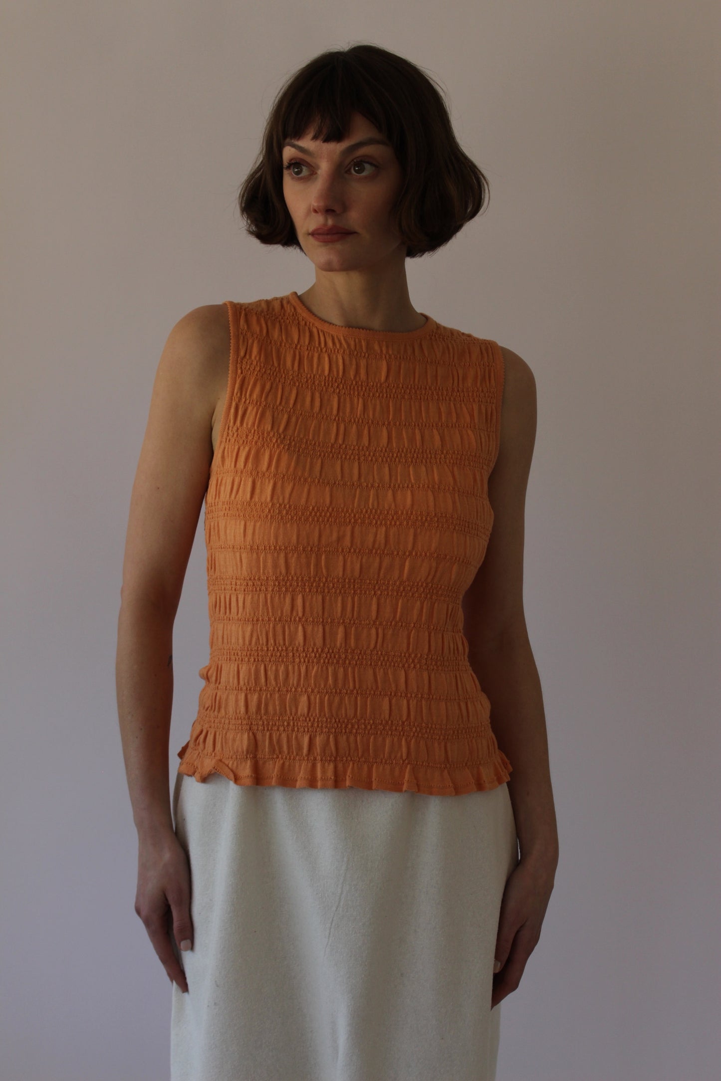 90s Shelli Segal Apricot Tank