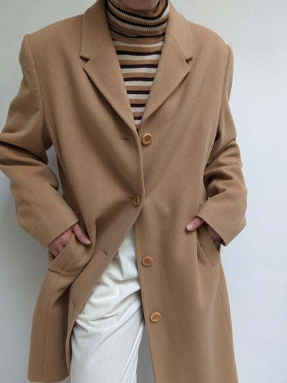 Vintage Butterscotch Wool & Cashmere Coat