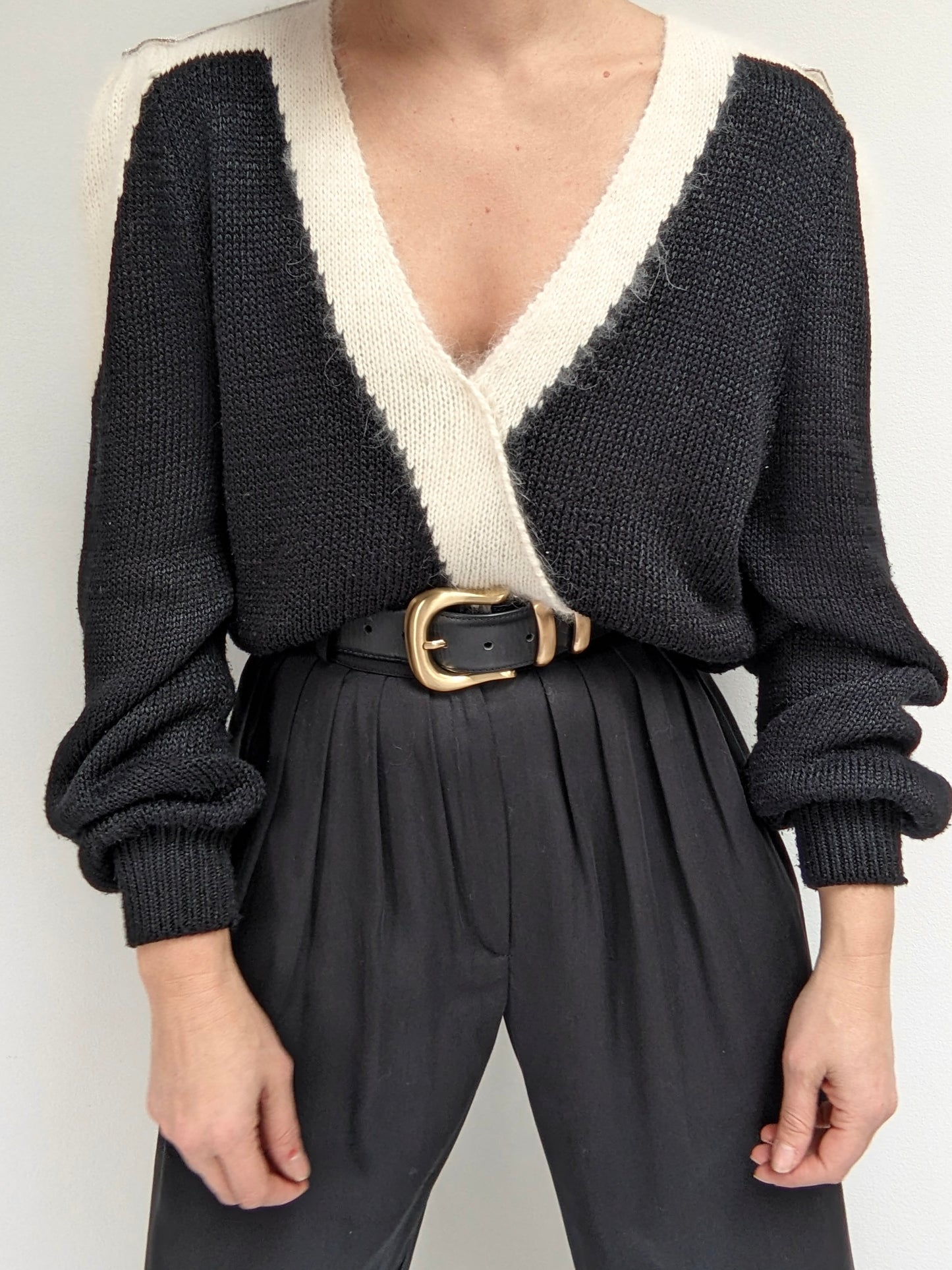 Lovely Vintage Embellished Angora Knit