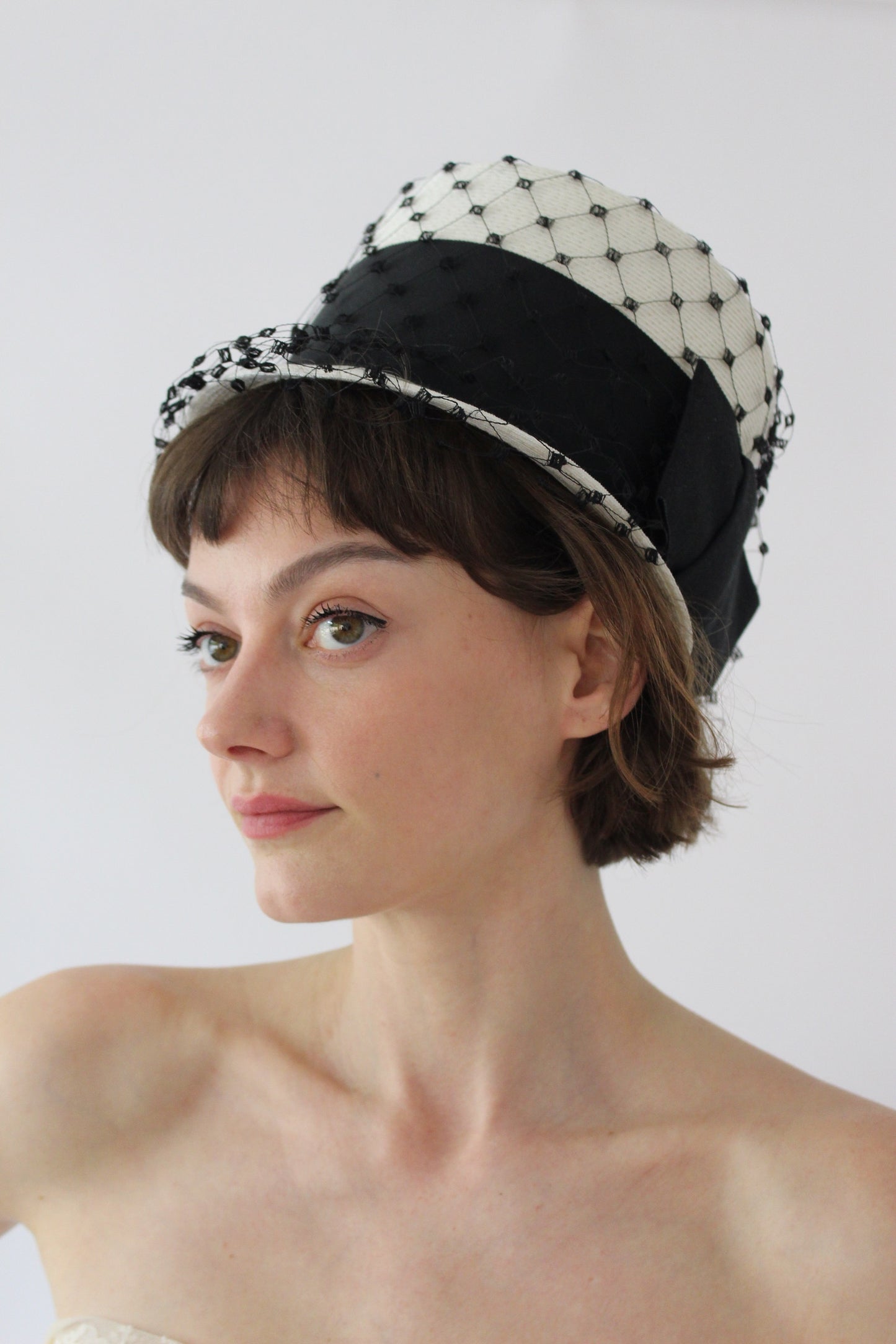 Amazing Vintage Netted Top Hat