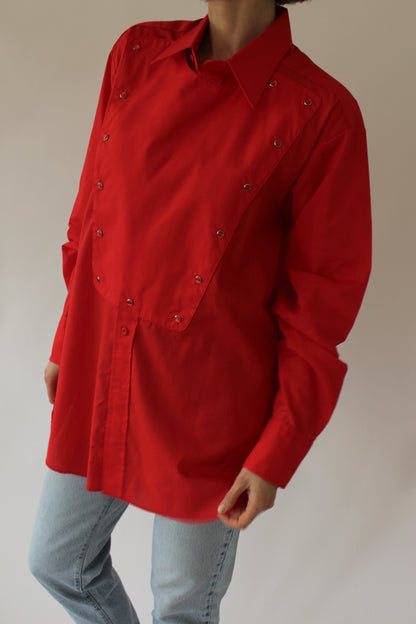 Vintage Tart Western Snap Bib Shirt