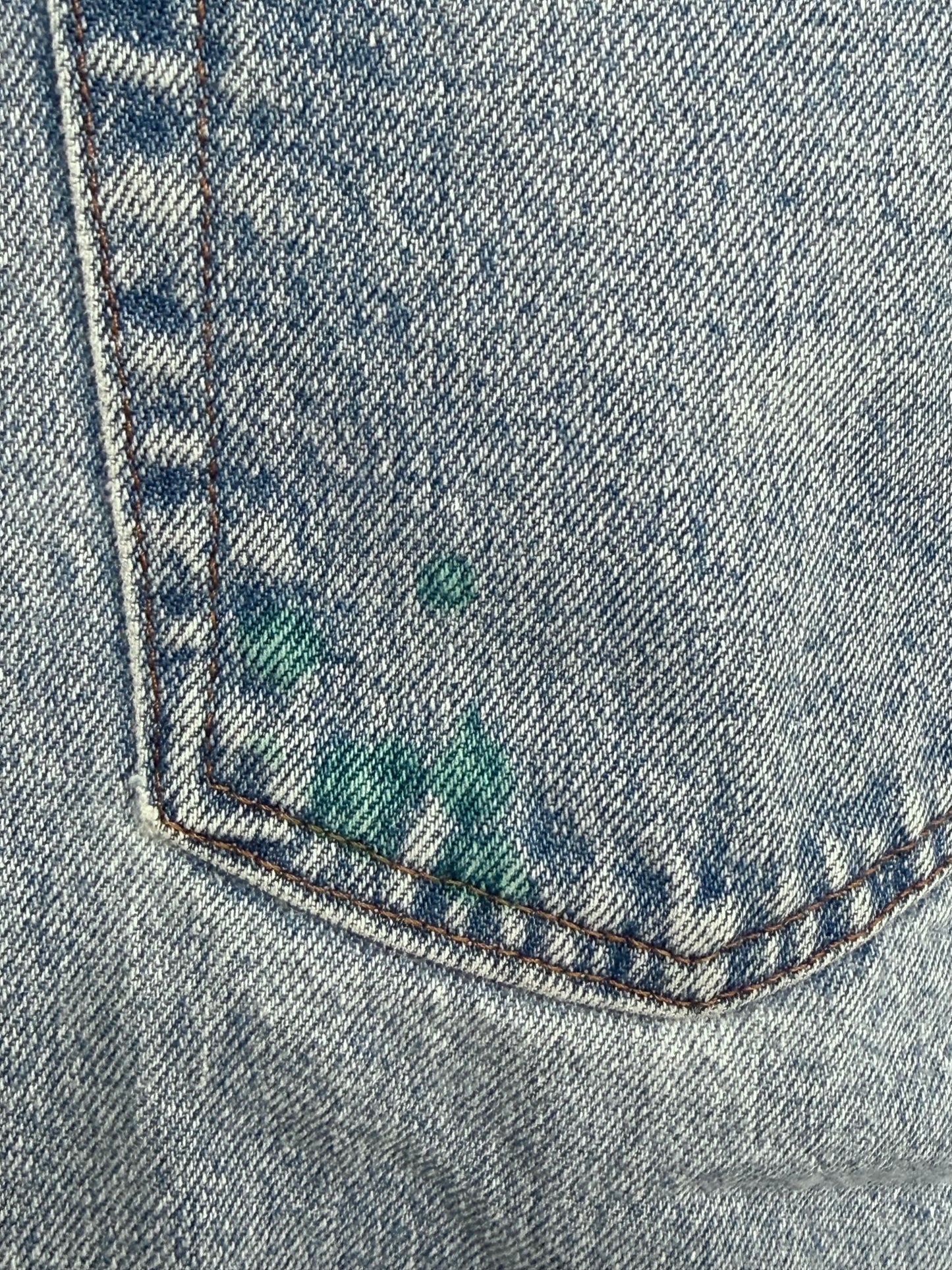 90s High Rise Blue Jeans