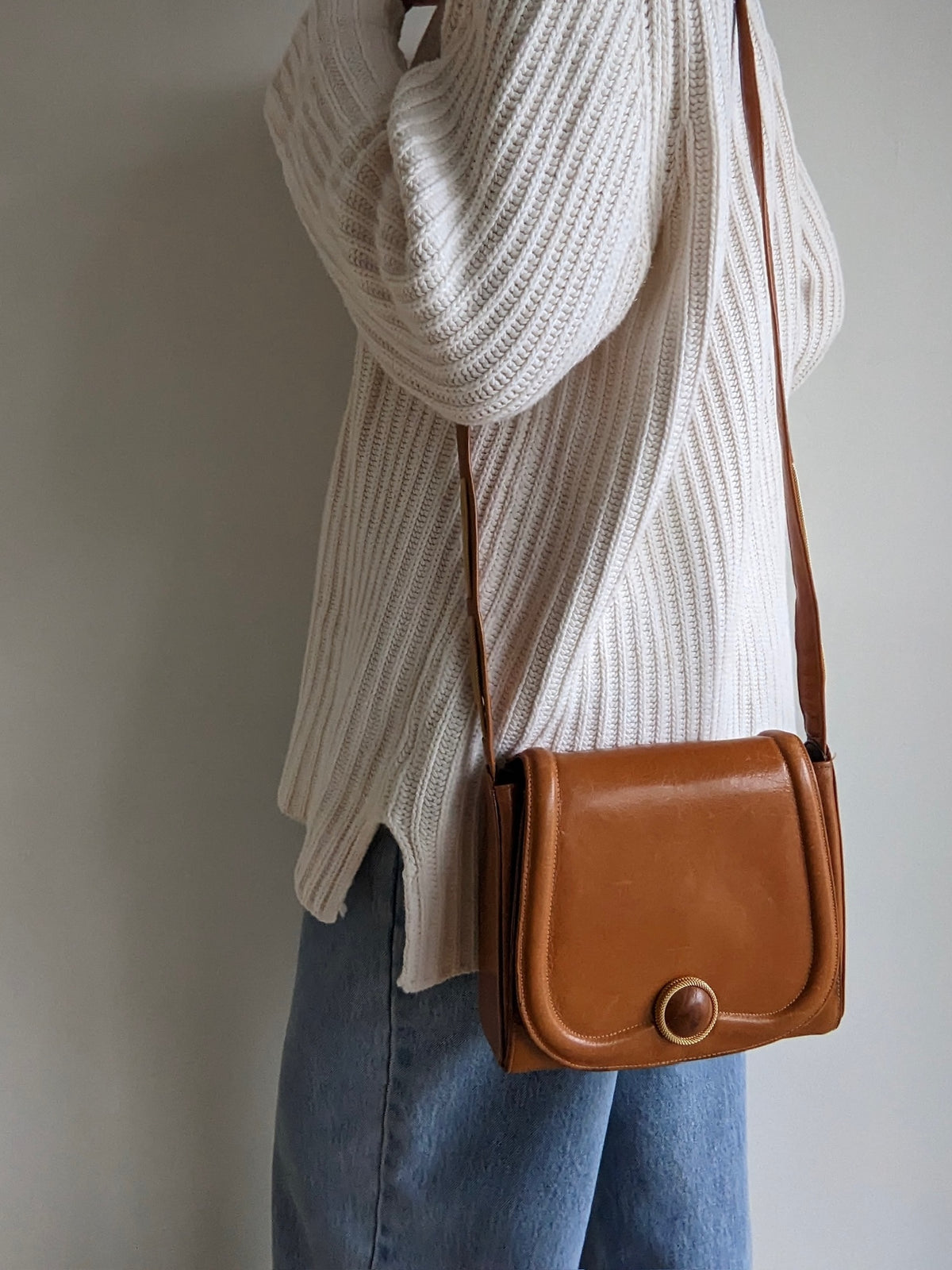Amazing Vintage Honey Leather Purse
