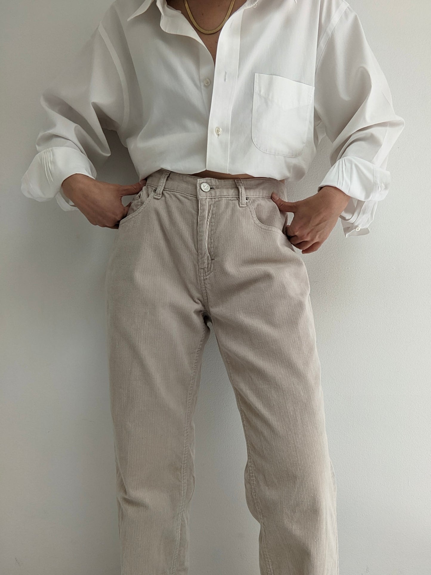 Vintage Calvin Klein Sand Corduroy Pants