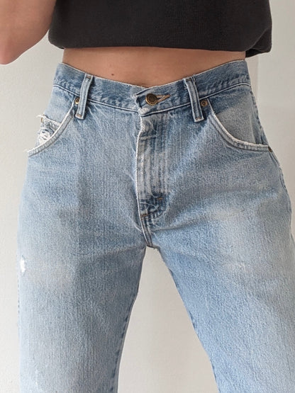 Vintage Distressed & Faded Wrangler Jeans