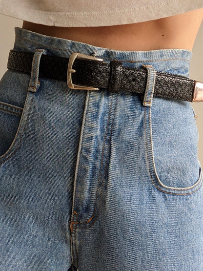 Vintage Ink Woven Leather Belt