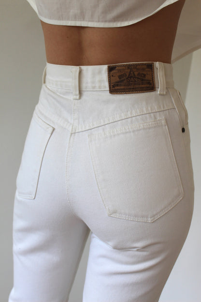 Favorite Vintage High Rise White Denim