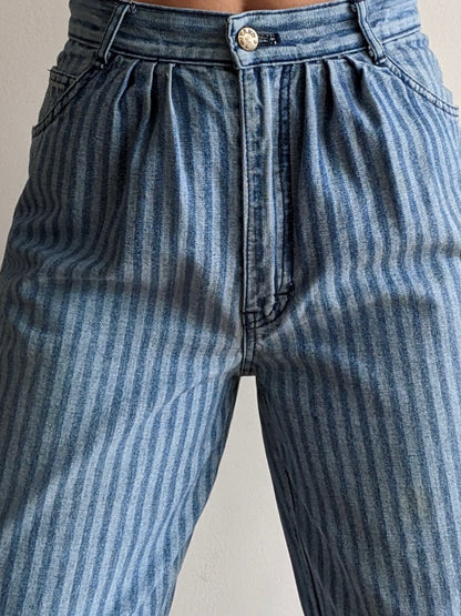 Favorite Vintage Railroad Striped Gitano Denim