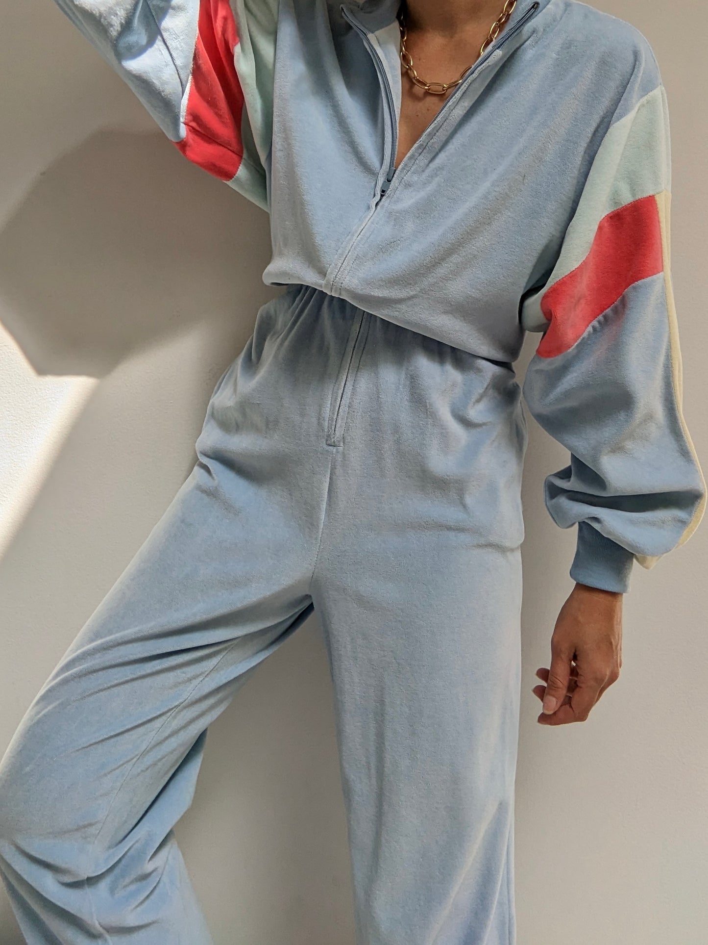 Amazing Vintage Velour Jumpsuit